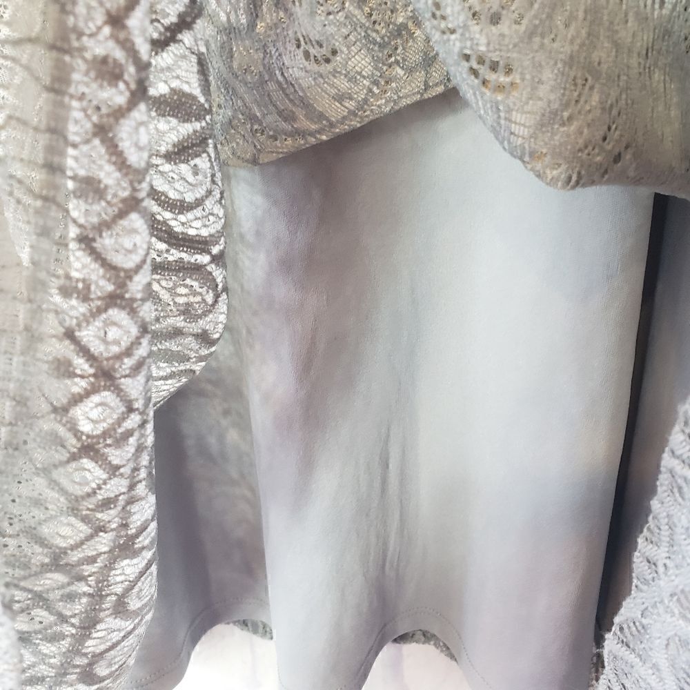 REWIND Off-Shoulder Lace Fit N Flare Dress - Picture 4 of 9